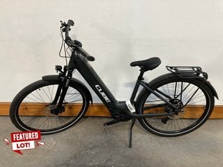 (COLLECTION ONLY) CUBE TOURING HYBRID ONE 625WH EASY ENTRY ELECTRIC BIKE IN GREY/WHITE - SIZE 46CM - RRP £2699: LOCATION - A1