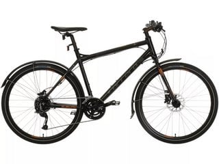 CARRERA SUBWAY ALL WEATHER EDITION MENS HYBRID BIKE IN SHINY BLACK - RRP £227: LOCATION - A1