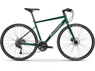 BOARDMAN HYB 8.6 MENS HYBRID BIKE IN GREEN - RRP £600: LOCATION - A2