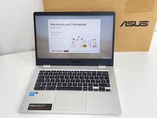 ASUS CHROMEBOOK C424M 64GB LAPTOP IN SILVER. (WITH BOX ONLY). INTEL CELERON N4020, 4GB RAM, 14" SCREEN, UHD GRAPHICS 600 [JPTM128171]