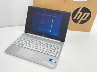 HP 256GB LAPTOP IN SILVER: MODEL NO 15S-FQ5021NA (WITH BOX ONLY). 12TH GEN INTEL CORE I5-1235U, 8GB RAM, 15.6" SCREEN, MICROSOFT BASIC DISPLAY ADAPTER [JPTM128169]