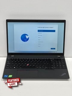 LENOVO THINKPAD L15 GEN 4 512 GB LAPTOP IN BUSINESS BLACK. (WITH MAINS POWER ADAPTER). 13TH GEN INTEL CORE I5-1335U @ 1.30GHZ, 16.0 GB RAM, 15.6" SCREEN, INTEL UHD GRAPHICS [JPTM128038]