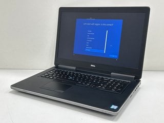 DELL PRECISION 7710 256GB LAPTOP: MODEL NO P29E (WITH BAG & CHARGER CABLE). INTEL CORE I7-6820HQ @ 2.70GHZ, 16GB RAM, 17.3" SCREEN, NVIDIA QUADRO M3000M [JPTM128110]