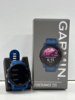 GARMIN FORERUNNER 255 GPS RUNNING SMARTWATCH IN BLUE. (WITH BOX AND CHARGER CABLE) [JPTM128084]