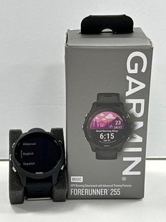 GARMIN FORERUNNER 255 GPS RUNNING SMARTWATCH IN BLACK. (WITH BOX AND CHARGER CABLE) [JPTM128076]