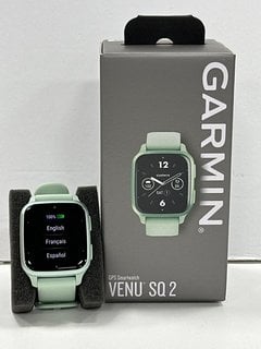 GARMIN VENU SQ 2 GPS SMARTWATCH IN GREEN. (WITH BOX AND CHARGER CABLE) [JPTM128114]