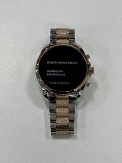 MICHAEL KORS GEN 6 BRADSHAW SMARTWATCH: MODEL NO DW13M1 (WITH BOX & CHARGE CABLE) [JPTM127963]