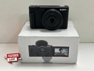 SONY ZV-1F VLOG DIGITAL CAMERA IN BLACK. (WITH BOX, SPARES & REPAIRS) [JPTM128042]