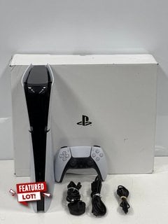 SONY PLAYSTATION 5 (SLIM) DIGITAL EDITION 1 TB GAMES CONSOLE IN WHITE: MODEL NO CFI-2016 (WITH ACCESSORIES (MISSING STAND)) [JPTM127958]