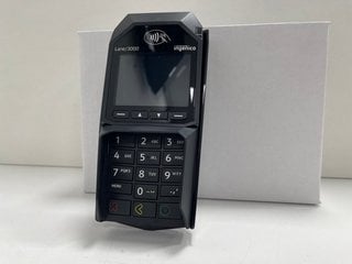 INGENICO LANE/3000 CARD TERMINAL IN BLACK: MODEL NO L3000-002-ENTRP (WITH BOX & ALL ACCESSORIES). (SEALED UNIT). [JPTM127996]