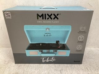 MIXX TRIBUTE BLUETOOTH VINYL RECORD PLAYER IN BLUE: LOCATION - C6