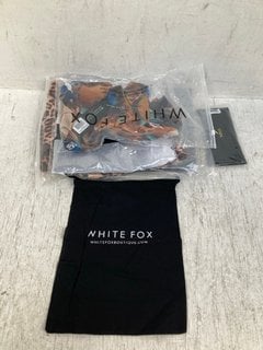 QTY OF ASSORTED WHITE FOX CLOTHING ITEMS TO INCLUDE FEELING SHY MINI DRESS IN BLACK - UK XXS: LOCATION - C6