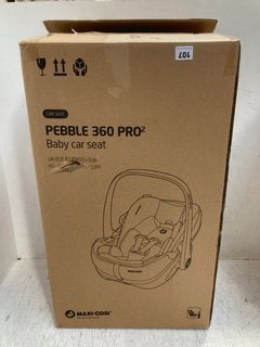 MAXI-COSI PEBBLE 360 PRO2 CAR SEAT - TWILLIC BLACK - RRP £259.99: LOCATION - A1