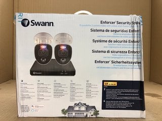 SWANN ENFORCER SECURITY SYSTEM WITH 2 EXPANDABLE VIDEO CAMERAS - RRP £379: LOCATION - C2