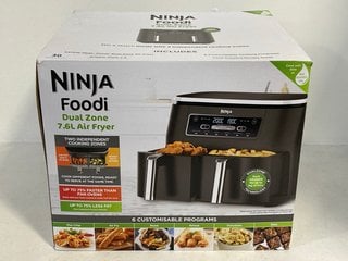 NINJA FOODI MAX DUAL ZONE 7.6L AIR FRYER WITH SMART COOK SYSTEM - AF300UK - RRP £119: LOCATION - FRONT BOOTH