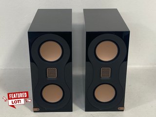 MONITOR AUDIO STUDIO 89 100921 BOOK SHELF SPEAKERS IN BLACK - RRP £1,999.99: LOCATION - FRONT BOOTH