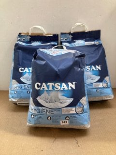 3 X CATSAN HYGIENE PLUS CAT LITTER: LOCATION - A12