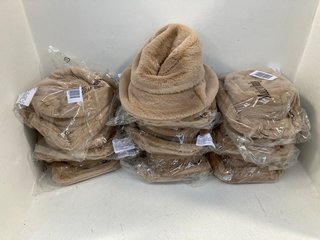 QTY OF HELENE BERMAN BUCKET HATS IN CAMEL: LOCATION - B5