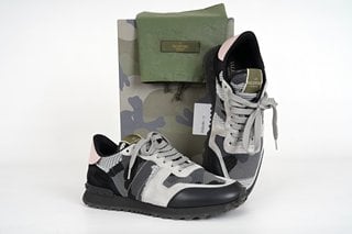 VALENTINO GARAVANI ROCK RUNNER MESH TRAINERS IN MULTI - UK SIZE 6 - RRP £500.00: LOCATION - FRONT BOOTH