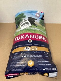 EUKANUBA JUNIOR DOG FOOD 12KG BBE: FEB 2026: LOCATION - B3