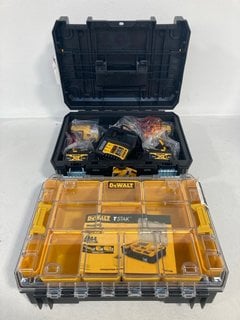 DEWALT DCK2060M2T T-STAK 18V CORDLESS COMBI DRILL & IMPACT DRIVER TWIN PACK TO ALSO INCLUDE DEWALT T-STAK ORGANIZER - COMBINED RRP £499.99: LOCATION - FRONT BOOTH