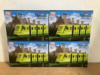 4 X CITY BRIX MONORAIL BRICK SETS: LOCATION - B7