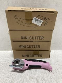 4 X CORDLESS MINI CUTTERS IN PINK: LOCATION - B10