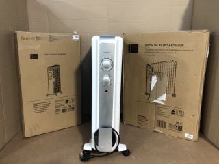 3X ASSORTED HOUSEHOLD ITEMS TO INCLUDE JOHN LEWIS & PARTNERS 2500W OIL FILLED RADIATOR: LOCATION - A-1