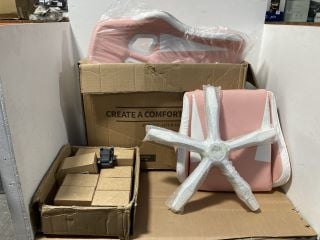 PINK LEATHER GAMING CHAIR TO INCLUDE BOX OF HOUYEEN IGNITION COIL PACKS: LOCATION - B14