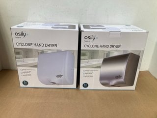 2X OSILY HYGIENE CYCLONE HAND DRYER: LOCATION - A14