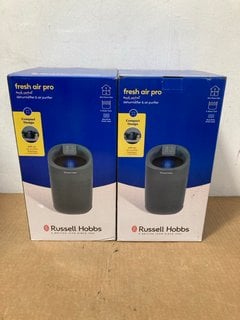 2 X RUSSELL HOBBS FRESH AIR PRO - DEHUMIDIFIER & AIR PURIFIER: LOCATION - B15