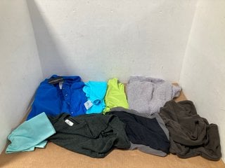 QTY OF ASSORTED CLOTHING ITEMS TO INCLUDE MONTANE HIKING TROUSERS IN GREY UK SIZE M: LOCATION - B15