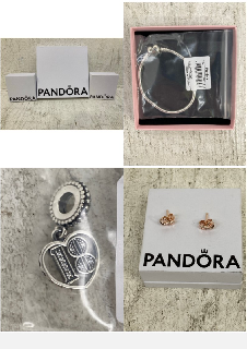 3 X PANDORA JEWELLERY IN VARIOUS SIZES TO INCLUDE OPENWORK FAMILY TREE HEART CHARM: LOCATION - C15