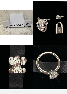 3 X PANDORA JEWELLERY TO IN VARIOUS SIZES TO INCLUDE ELEPHANT BRACELET CHARM: LOCATION - C15