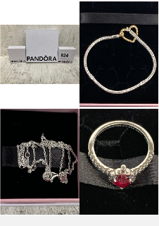 3 X PANDORA JEWELLERY IN VARIOUS SIZES TO INCLUDE STERLING SILVER THIN NECKLACE: LOCATION - C15