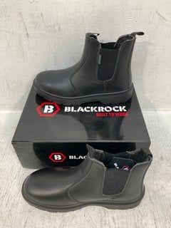 BLACKROCK DEALER STEEL TOE CAP BOOTS IN BLACK - SIZE UK 9: LOCATION - C12