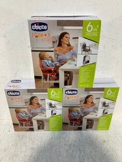 3 X CHICCO POCKET SNACK BOOSTER SEATS FOR 6+ MONTHS: LOCATION - C11