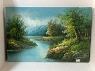 HAND PAINTED RIVERWAY WALL CANVAS: LOCATION - BR5