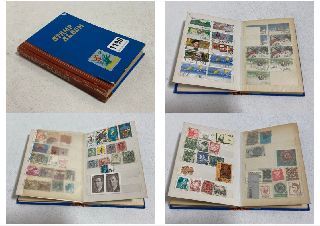 AN ALBUM OF ASSORTED VINTAGE STAMPS: LOCATION - BR8