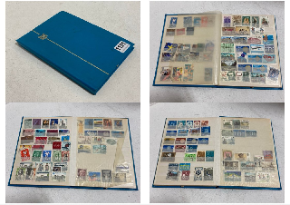 AN ALBUM OF ASSORTED VINTAGE STAMPS: LOCATION - BR8