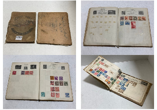 2 X ANTIQUE STAMP ALBUMS: LOCATION - BR9