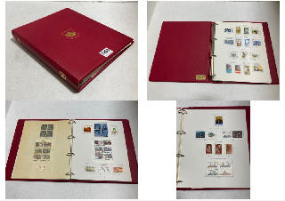 A VINTAGE STAMP ALBUM AND CONTENTS: LOCATION - BR9