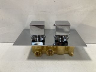 2 OUTLET CONCEALED SHOWER VALVE IN CHROME - RRP £389: LOCATION - RACKING 3