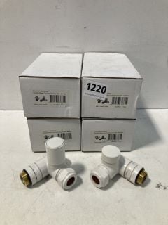 QTY OF CORNER RADIATOR VALVES - RRP £100: LOCATION - RACKING 3