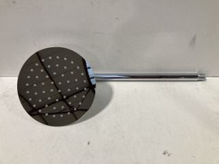 200MM DIAM FIXED SHOWER HEAD IN CHROME WITH WALL MOUNTED ARM - RRP £125: LOCATION - RACKING 3