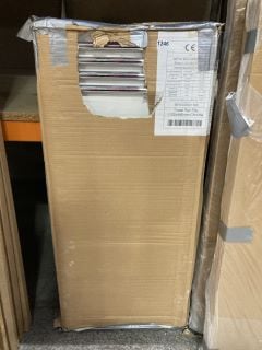 CHROME STRAIGHT TUBED HEATED TOWEL RADIATOR 1120 X 480MM - RRP £360: LOCATION - RACKING 3