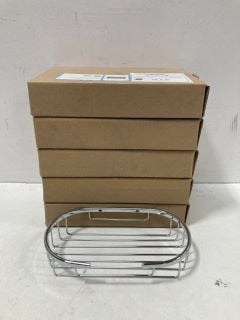 QTY OF WALL MOUNTED SHOWER BASKETS IN CHROME - RRP £150: LOCATION - R1