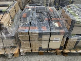 PALLET OF ALELUIA CERAMICS 450MM2 TILES IN PIAZAN SAND, APPROX 35M2 IN TOTAL WEIGHT OF PALLET 700KG - RRP £1697: LOCATION - D2 (KERBSIDE PALLET DELIVERY)