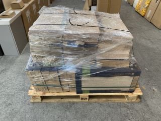 PALLET OF ALELUIA CERAMICS 600 X 300MM TILES IN PIAZAN IVORY, APPROX 45M2 IN TOTAL WEIGHT OF PALLET 682KG - RRP £2172: LOCATION - D2 (KERBSIDE PALLET DELIVERY)