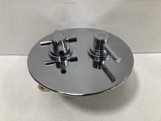 CHROME CONCEALED TWIN SHOWER VALVE - RRP £425: LOCATION - RACKING 2